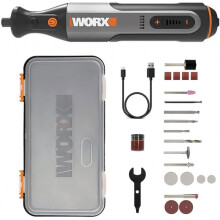 WORX WX106 - Professional engraving machine with speed variator, 8 V, 21 accessories