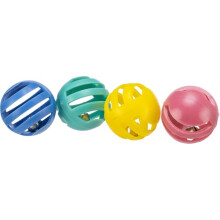 Set of Rattling balls for cats, ø 4 cm, 4 pcs