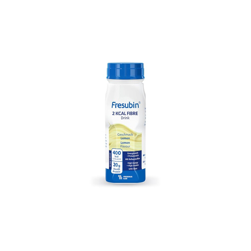 Fresenius Kabi Fresubin 2 Kcal Fibre Drink Lemon Drink Bottles 24 X 200 Ml Pack Of 1 X 12 Lb)