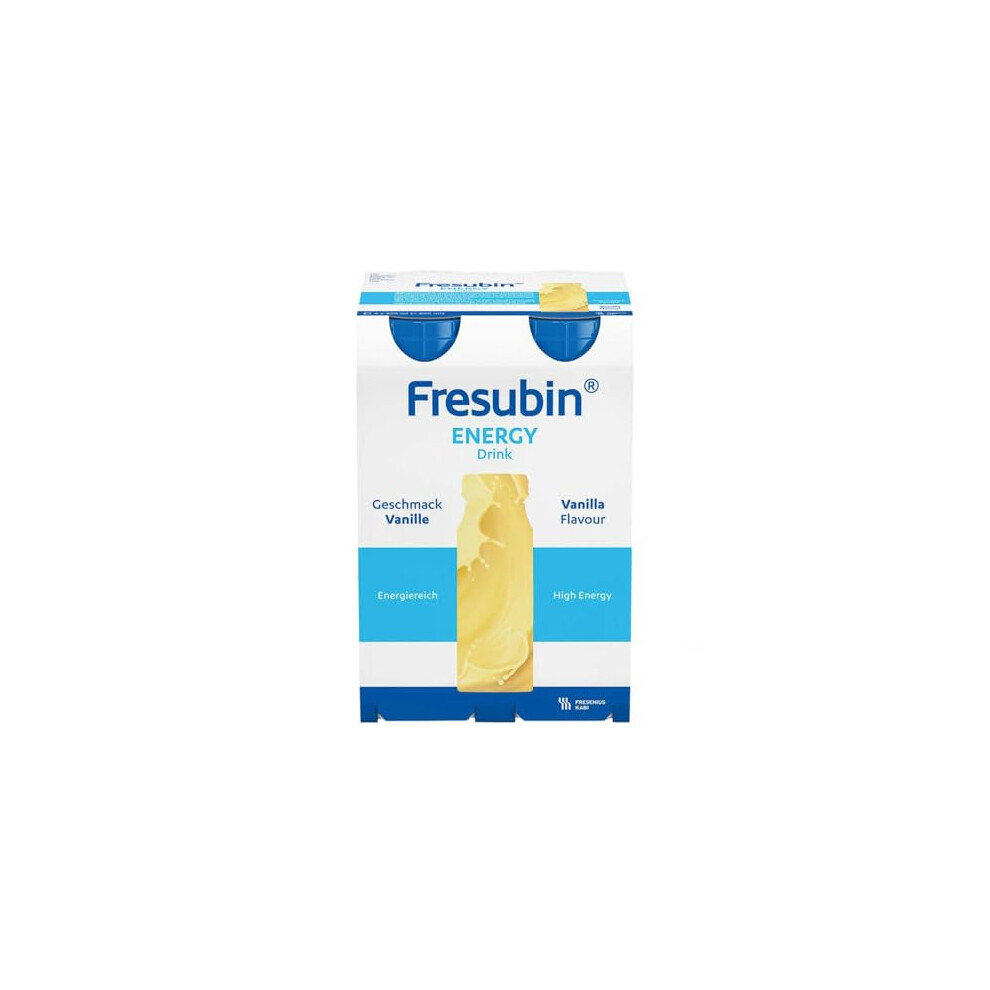 Fresenius Kabi Fresubin Energy Drink Vanilla Water Bottle, 200 Ml, 1Er Pack (1 X 2.75 Kg X 4)