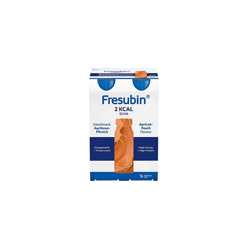 Fresenius Peach Kabi Fresubin 2 Kcal Drink Apricot Water Bottle, 200 Ml, 1Er Pack (1 X 2.75 Kg X 4)