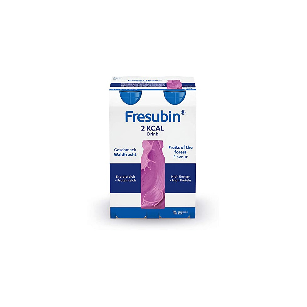 Fresenius Kabi Fresubin 2 Kcal Drink Forest Fruit Drinks Flask 200 Ml Pack Of 1 X 2.75 Kg X 4)