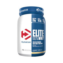 Dymatize Elite Whey Gourmet Vanilla 907g - High Protein Low Sugar Powder + Whey Protein and BCAAs