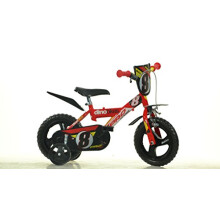 dino SPORTY MTB 12 inch KIDSBIKE 123GLN boy child-bike childrenbike bicycle toybike red, frontplate, mudguard, training-wheels,