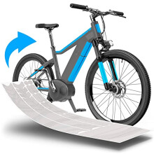 E-Bike Paint Protection Film for Ebike, Electric Bike, MTB etc. - 20-piece Frame Set Against Stone Chipping - Transparent glossy & self-adhesive