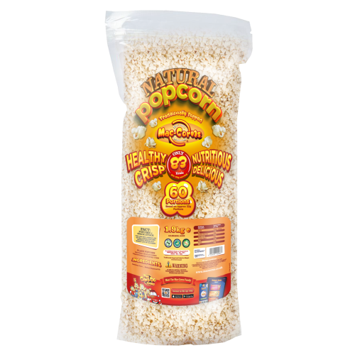 Mac-Corns - 1.9kg Bulk Pack Plain Natural Popcorn