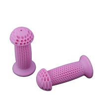 Ammaco Kids Bike Handlebar Grips Mushroom Style Girls Pink Pair 22.2mm