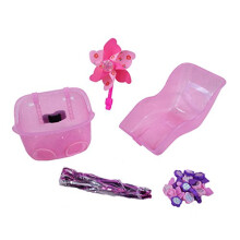 ULTIMATE GIRLIE BIKE TO GO WITH CYCLE REAR DOLLY SEAT+ FRONT TEDDY SEAT+ WINDMILL + TASSELS + FREE GRIPS PINK