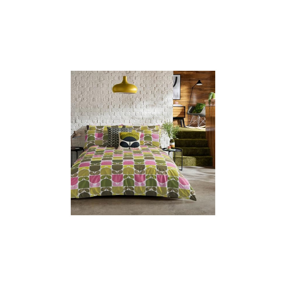 Orla Kiely Multi Block Stem Beddingbedding: Pillowcase Set Of 2, Standard 50X75cm