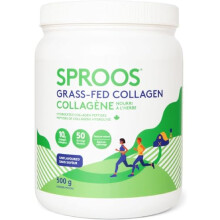 SPROOS - Grass Fed Collagen - Beverage Powder - Hydrolised Collagen Peptides - Healthy Joints, Gut, Skin & Hair - Unflavoured - 50-Day Supply - 500 g