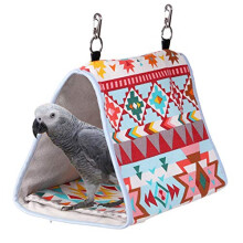 Bird Nest Snuggle Hut,Parrot Habitat Cave Hanging Tent for Small Medium Parrots Budgies Eclectus Parakeet Cockatiels Lovebird African Grey