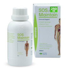 SOS Maintain Immune Enhancer Drink – Natural Herbal Tonic with Antibacterial & Antifungal Support, 25 Servings – Boosts Immune System, Aids Detox,