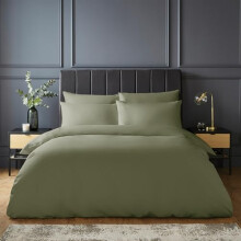 Silentnight Pure Cotton Duvet Set - Luxurious Cool Soft Touch 200 Thread Count - Button Fastening - Breathable 100% Cotton Quilt Cover + Pillowcase