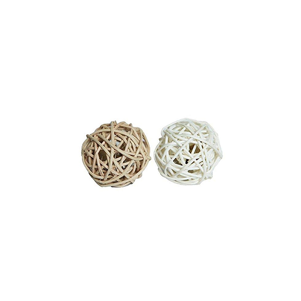 Rosewood Silvervine Cat Toy – Pack Of 2 Rattan Balls With Natural Silvervine – Catnip Alternative – Promotes Play, Exercise And Healthy