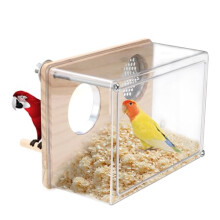 Parakeet Nesting Box for Cage, High-Transparent PET Parakeet Nest, Versatile Bird Houses for Canary, Lovebird and Parrot, Bird Boxes for Nesting with