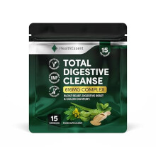HealthEssent Total Digestive Cleanse, Fibre & Botanical Blend for Digestive Support, Gut Balance & Daily Comfort - 15 Day Programme - 15 Vegan