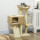 PawHut PawHut Multi-Level Cat Tree with Scratching Post Condo Bed Ramp, 95cm, Beige 1
