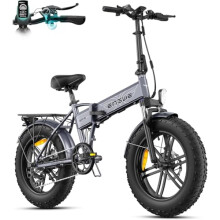 ENGWE EP-2 BOOST Folding Electric Bike,20‘4.0’ Fat Tire 7-Speed Electric Bicycle 48V 13Ah Removable Battery, 50-120 km Range E-bike for Every