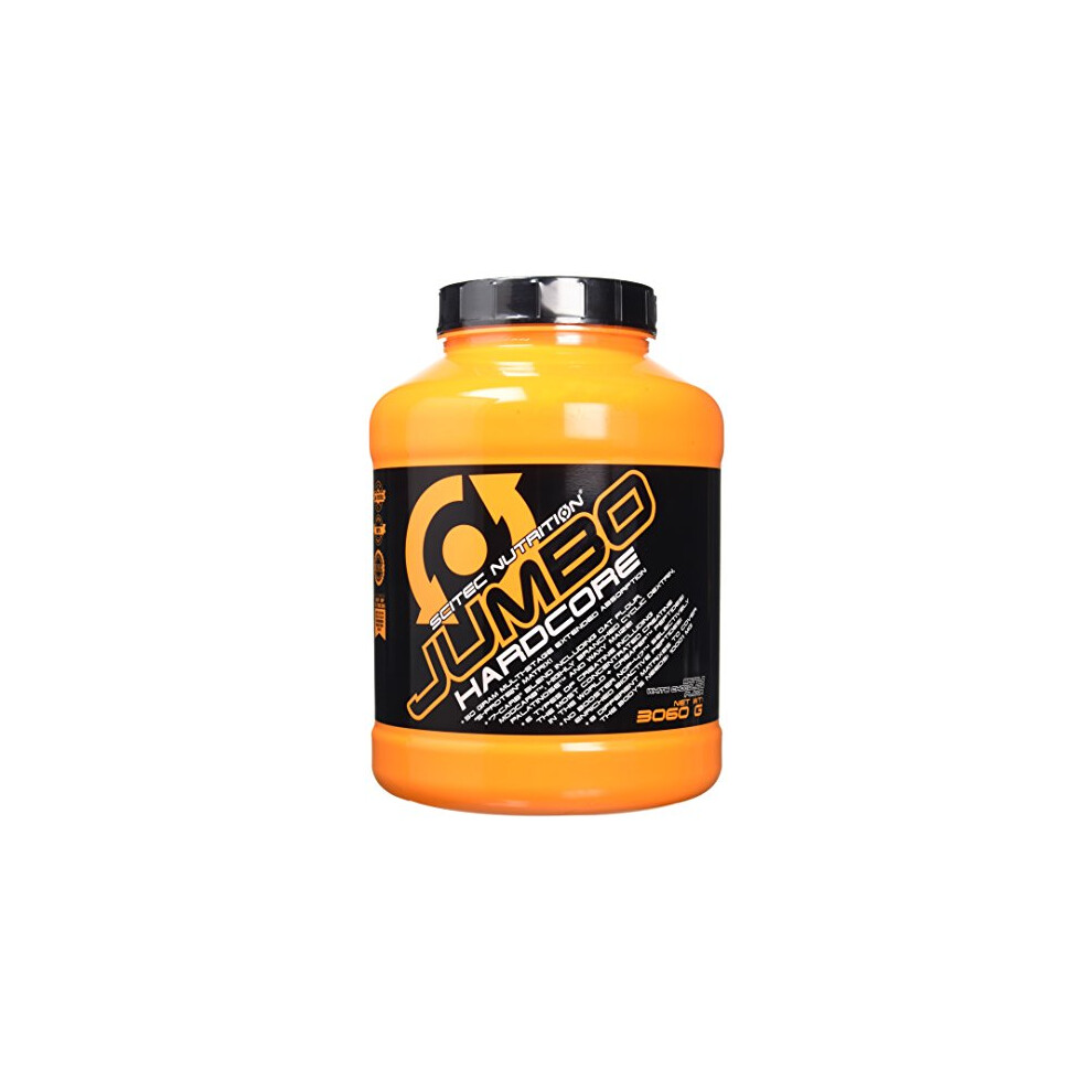 Scitec Nutrition Jumbo Hardcore, Protein Drink Powder With 7 Carbohydrates, 3060 G, Brittle-White-Chocolate