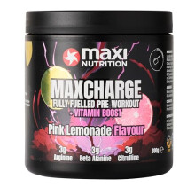 MaxiNutrition Max Charge Vitamin Boosted Pre-Workout, Perfectly Balanced Formulation for Boosting Energy & Physical Performance, Sugar-Free, Pink