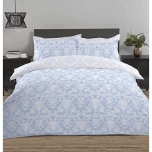 Night Comfort Single Duvet Cover Set Cotton Blend Modern Printed Soft Breathable Button Closure Duvet Cover with Matching Pillowcase