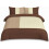 HOMES-LINEN Suede Patch Multi Colour Suede Reversible Duvet Cover Set (Chocolate, Double) 1