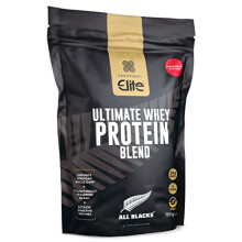 Healthspan Elite All Blacks Ultimate Whey Protein Blend 750g | Whey Concentrate & Isolate Proteins | 24g Protein Per Serving | Muscle Gain | 5.7g