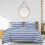 Sleepdown Duvet Cover Set, Navy White, Double 1