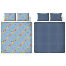 Pokemon Official Double Fleece Duvet Cover Set | Super Soft and Warm | Official Gaming Merchandise Bedding | Reversible 2 Sided Winter Cosy Kids