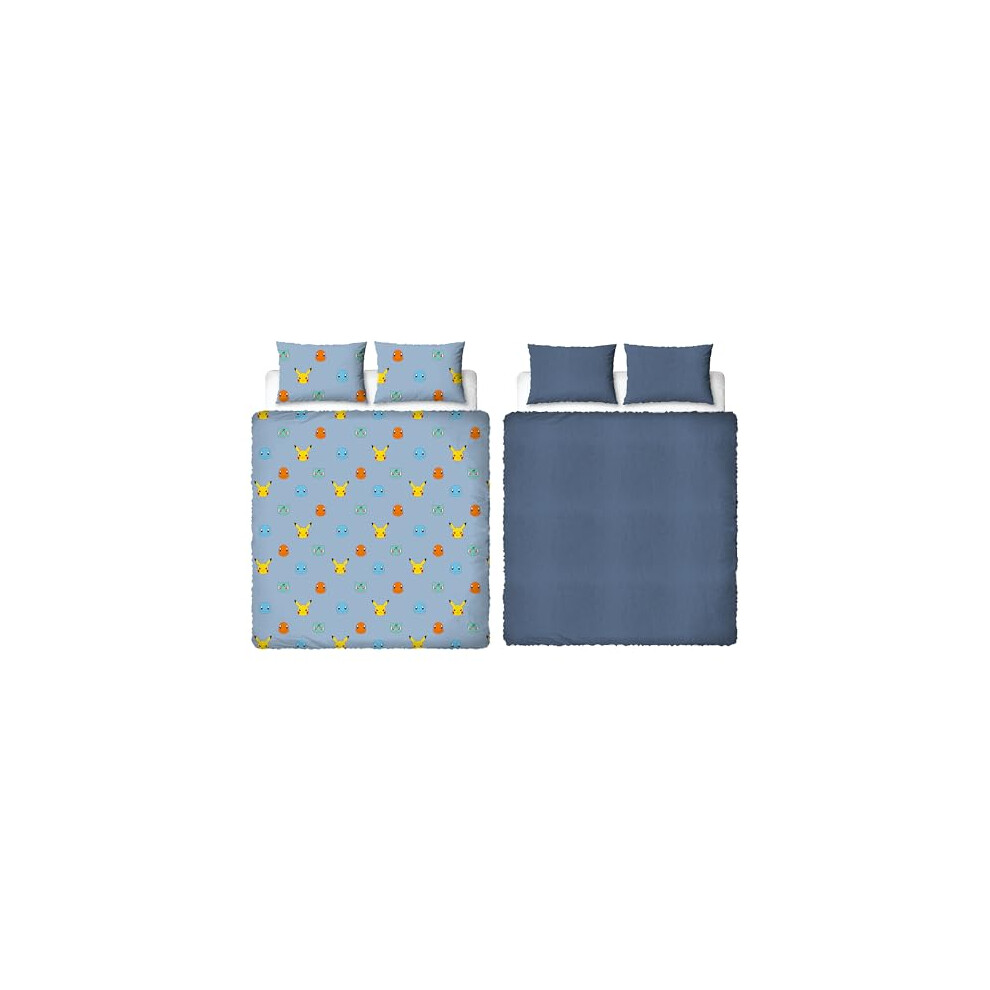 Pokémon Pokemon Official Double Fleece Duvet Cover Set | Super Soft And Warm | Official Gaming Merchandise Bedding | Reversible 2 Sided Winter Cosy Kids