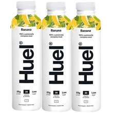 3 x 500ml Vegan Banana Fruit Drink Natural Smoothie Meal Vitamins Minerals Low Sugar Protein Juice