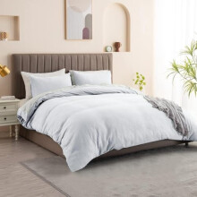 PRIME LINENS 100% Cotton Duvet Cover Set 3 Piece Quilt Cover Bedding Set with 2 Pillow Cases Waffle Bedding Quilt Cover Set Anti Allergic Machine