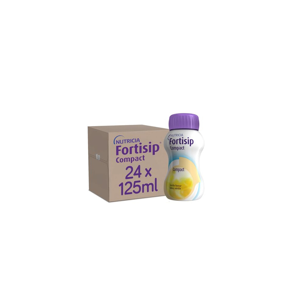 Fortisip Compact Vanilla, 125 Ml Bottle, Pack Of 24