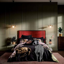 Ted Baker Black Paper Floral 3 Piece Duvet Cover Set (Double 200 x 200cm)