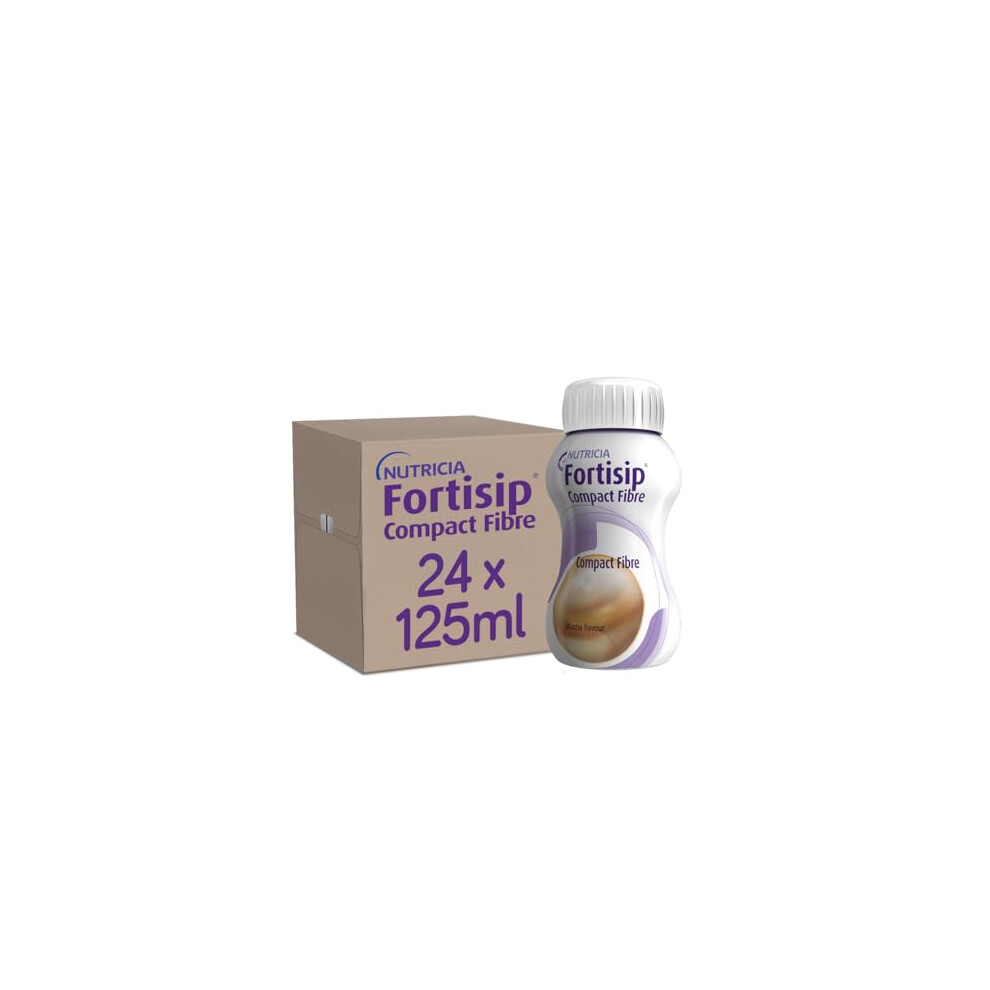 Fortisip Compact Fibre Liquid Mocha, 125Ml Bottle, Pack Of 24