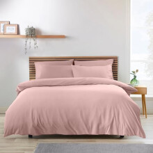Catherine Lansfield So Soft Non-Iron King Duvet Cover Set with Pillowcases Blush Pink