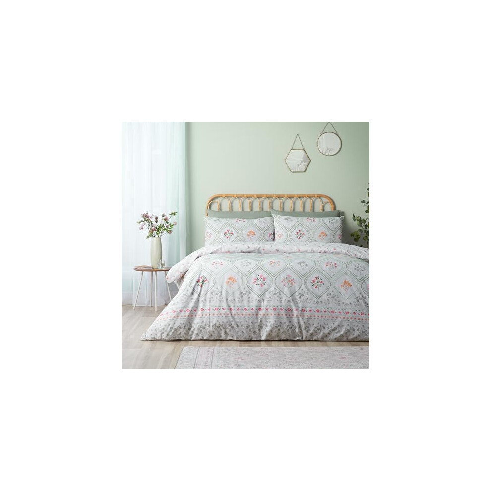 Cameo Floral Reversible Duvet Cover Set - Image 10