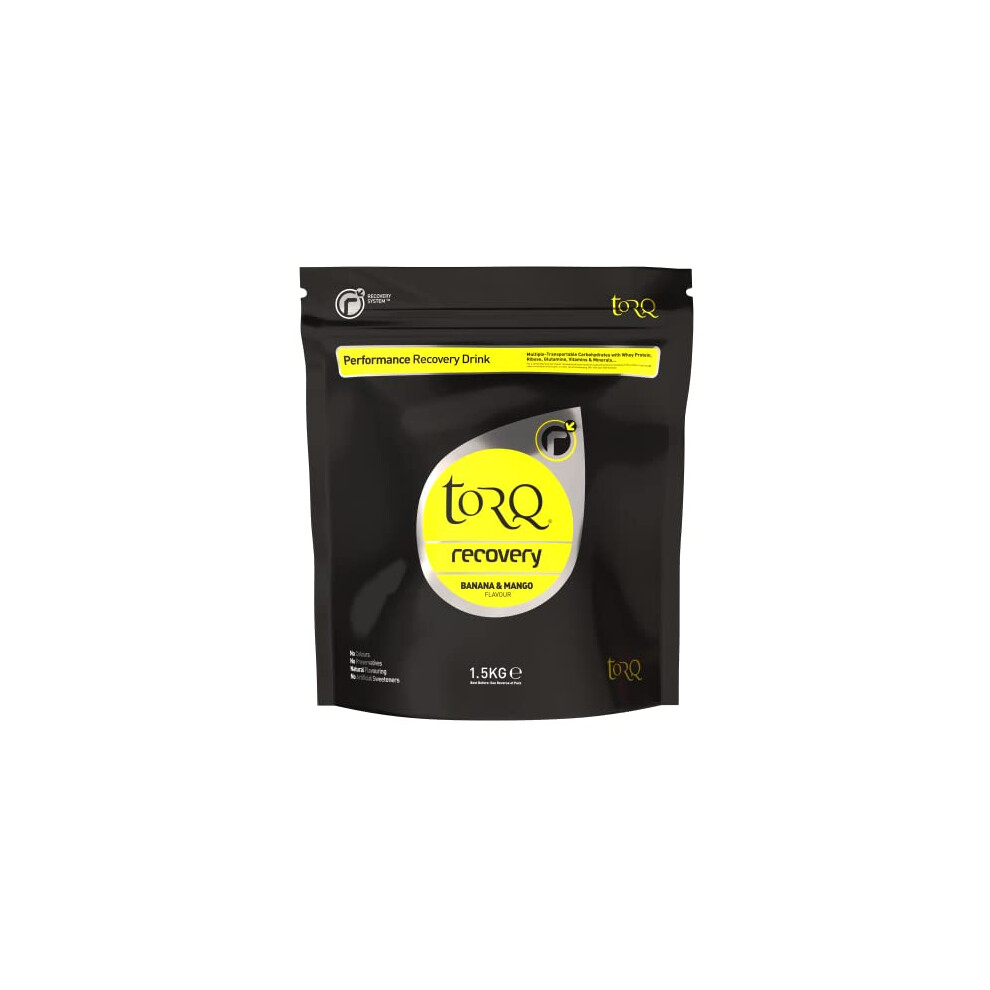 Torq Recovery Drink Banana & Mango - Rapid Recovery Drink Powder -Whey Protein Isolate/Glutamine/Ribose - Post Workout Protein Powder, 11.5 G Of
