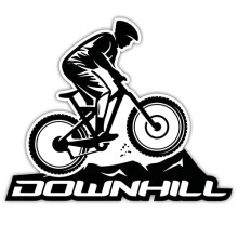 Finest Folia Mountain Bike Sticker for Car Bike Helmet Water Bottle Guitar Laptop Suitcase Outdoor MTB Vinyl Sticker Waterproof Self-Adhesive