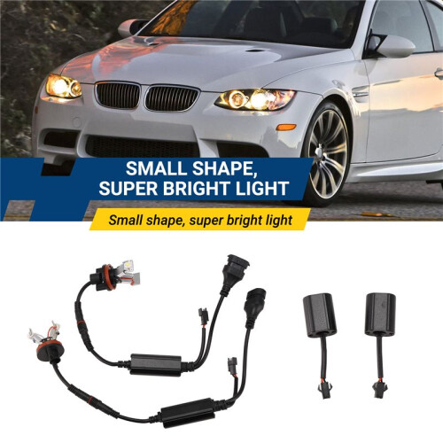 2st Bil LED Angel Eye Light 6000K H8 Glödlampa för  E82 E87 E90 E91 E92 M3 E93 E60 E61 E63 E70 X5 E71 X6 E89 Z4 2