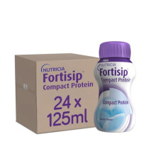 Fortisip Compact Protein Liquid Supplement, Neutral Flavour, 125ml, Pack of 24 Bottles