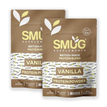 Protein Powder Blend by SMUG Supplements - 1KG Bundle - 2 x 500g Chocolate, Vanilla or Mixed - 21.6g Protein Per Serving - Low Sugar - Made in Britain