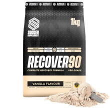 SOCCER SUPPLEMENT - Recover90 Shake for Footballers, 31grams of Protein, 32grams of Carbohydrate, 374mg's of Electrolyte, Vanilla
