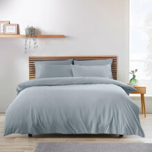 Catherine Lansfield So Soft Non-Iron King Duvet Cover Set with Pillowcases Slate Grey
