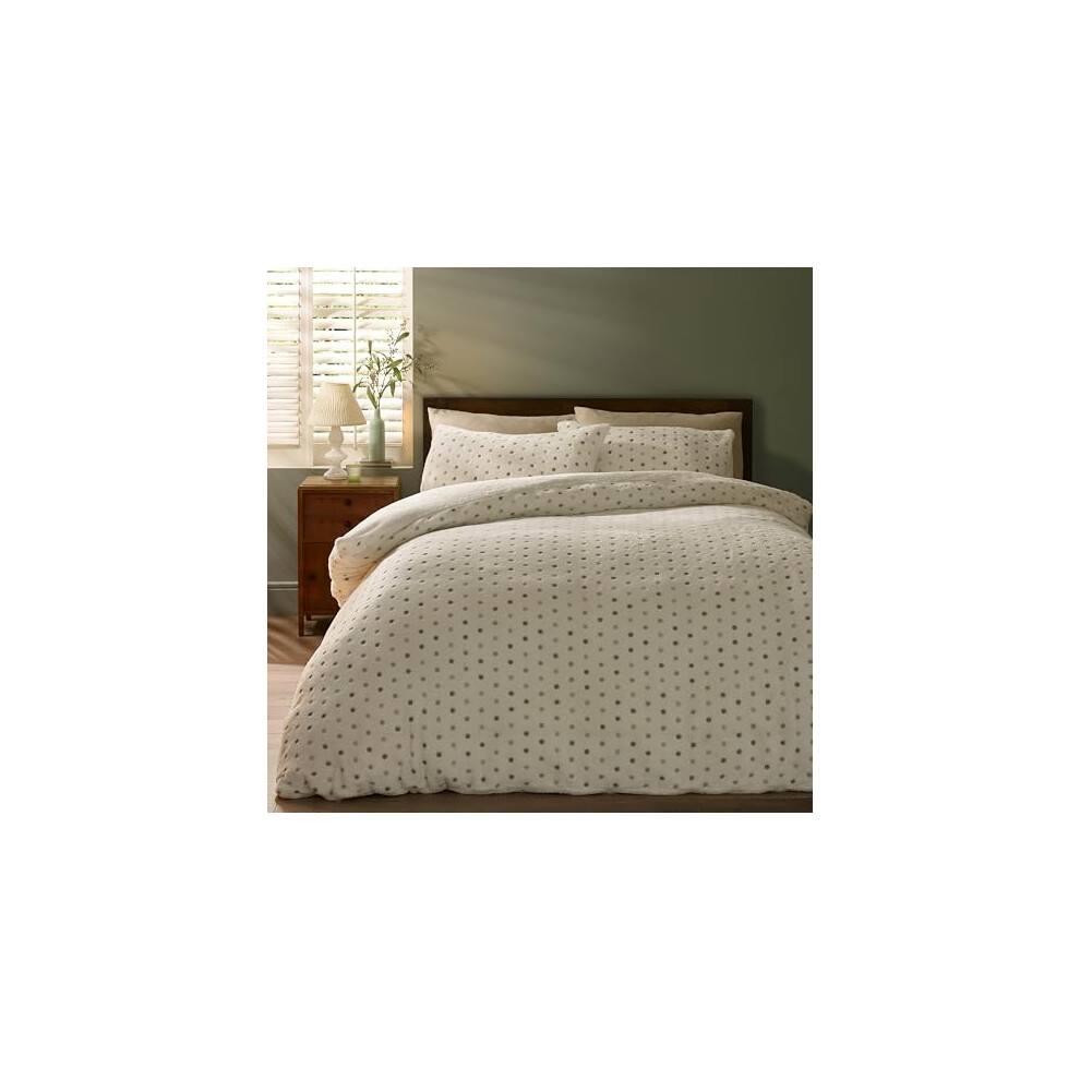 Cosy Spot Fleece Duvet Cover Set - Image 7