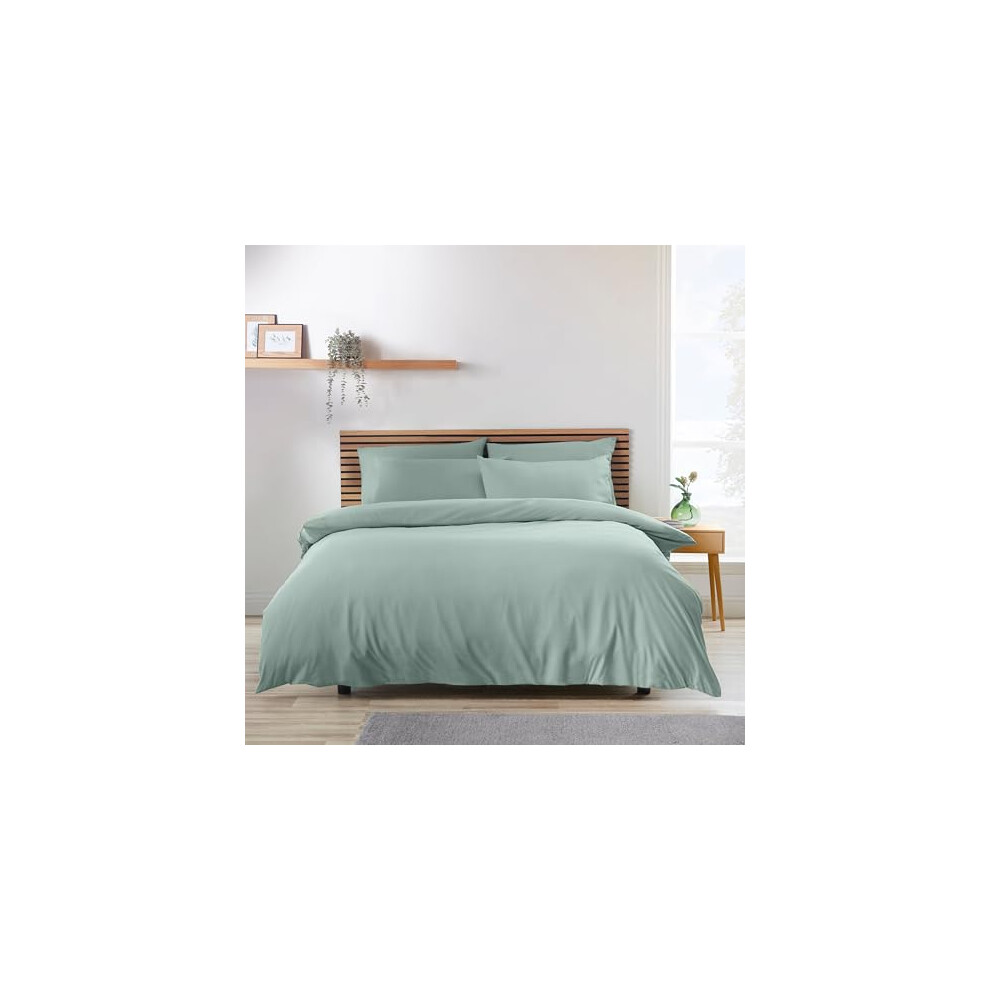 Catherine Lansfield Green So Soft Duvet Cover Set - Image 8