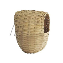 Moondown Farm Finch Nest Box Wicker with Hooks 11 x 11 x 15 Single Pack