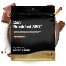 Protein Works | Diet Breakfast 360 - GOLD Innovation, On-the-Go Healthy Weight Loss Meal Replacement Shake, Added Caffeine, Low Sugar, Chocolate