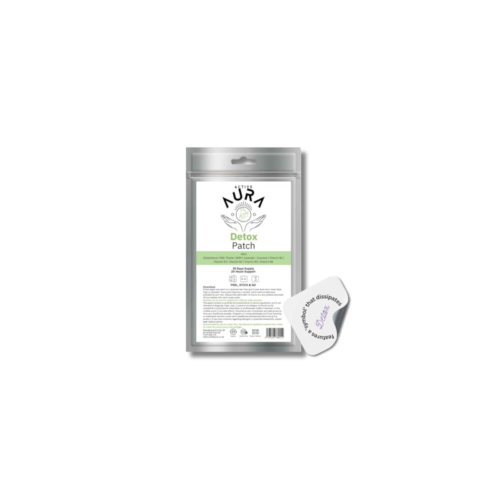 Active Aura Lavender Detox & Cleanse Patches - Detox Foot Patches - Body Toxins - Slimming - Deep Cleansing