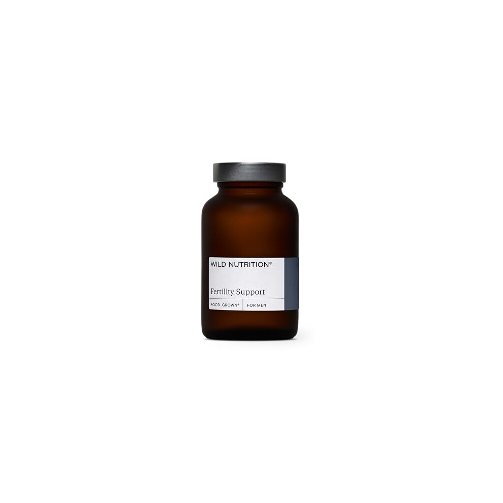 Wild Nutrition Food Grown Fertility Support For Men | Fertility Supplements For Men To Support Optimal Testosterone, Sperm Health & Mental Resilience